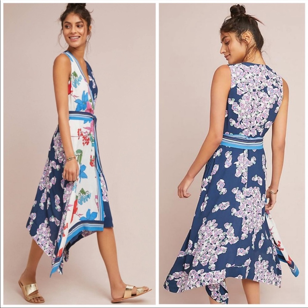 Anthropologie Maeve Botanica Dress Size 8